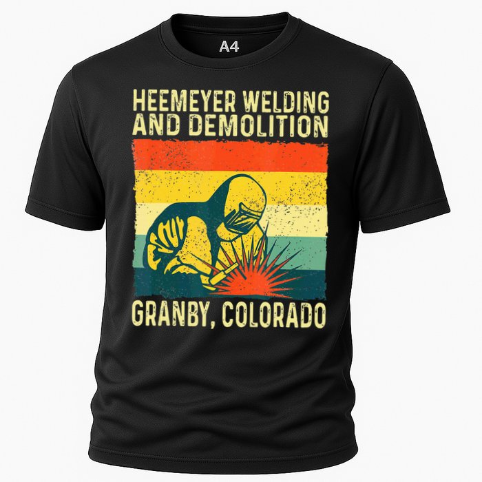 Heemeyer Welding And Demolition Granby Cooling Performance Crew T-Shirt