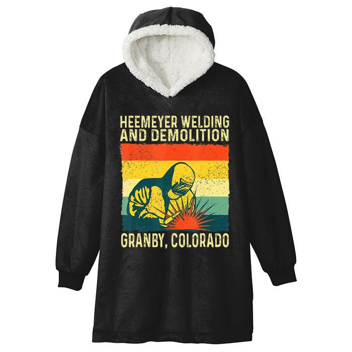 Heemeyer Welding And Demolition Granby Hooded Wearable Blanket