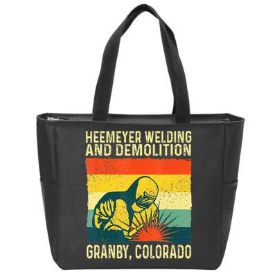 Heemeyer Welding And Demolition Granby Zip Tote Bag