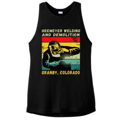 Heemeyer Welding And Demolition Grandby Colorado Ladies PosiCharge Tri-Blend Wicking Tank