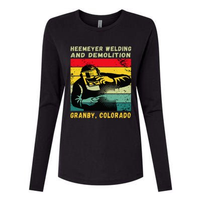 Heemeyer Welding And Demolition Grandby Colorado Womens Cotton Relaxed Long Sleeve T-Shirt