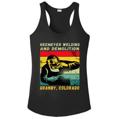 Heemeyer Welding And Demolition Grandby Colorado Ladies PosiCharge Competitor Racerback Tank