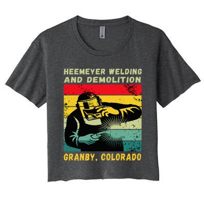 Heemeyer Welding And Demolition Grandby Colorado Women's Crop Top Tee