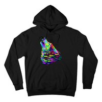 Howling Wolf Abstract Hoodie