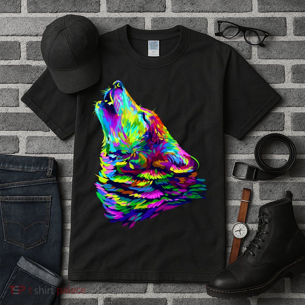 Howling Wolf Abstract Tall T-Shirt