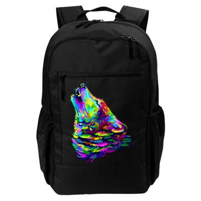 Howling Wolf Abstract Daily Commute Backpack