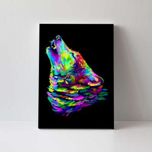 Howling Wolf Abstract Canvas