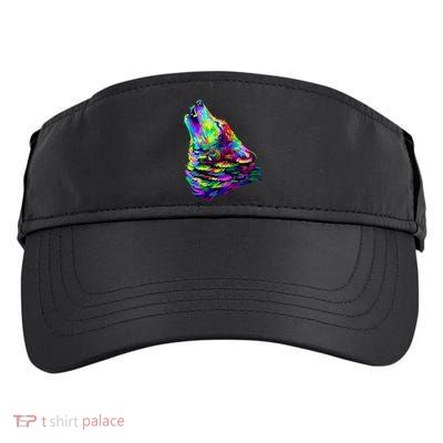 Howling Wolf Abstract Adult Drive Performance Visor