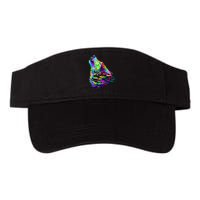 Howling Wolf Abstract Visor