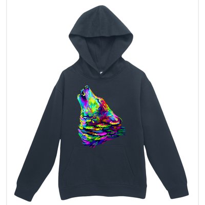 Howling Wolf Abstract Urban Pullover Hoodie