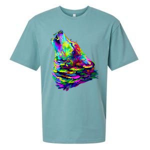 Howling Wolf Abstract Sueded Cloud Jersey T-Shirt