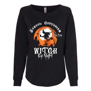 Halloween Witch And School Custodian Great Gift Womens California Wash Sweatshirt