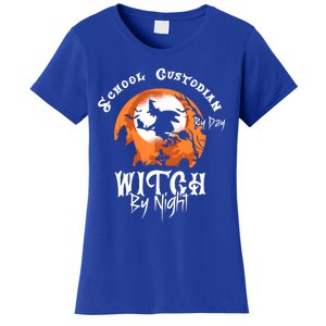 Halloween Witch And School Custodian Great Gift Women's T-Shirt