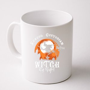 Halloween Witch And School Custodian Great Gift Coffee Mug