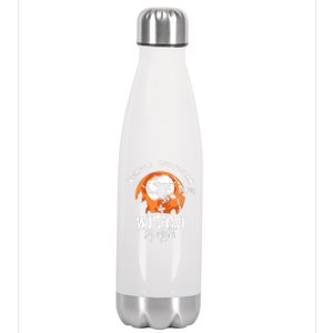 Halloween Witch And School Custodian Great Gift Stainless Steel Insulated Water Bottle