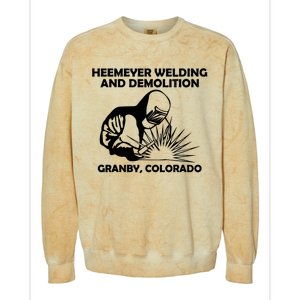 Heemeyer Welding And Demolition Grandby Colorado Colorblast Crewneck Sweatshirt