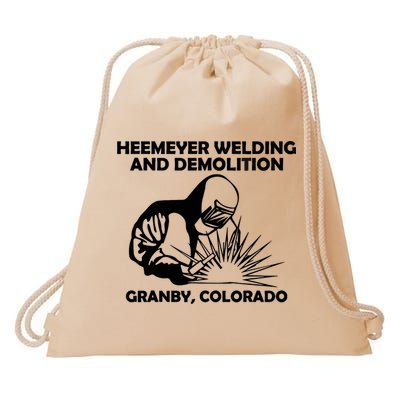 Heemeyer Welding And Demolition Grandby Colorado Drawstring Bag