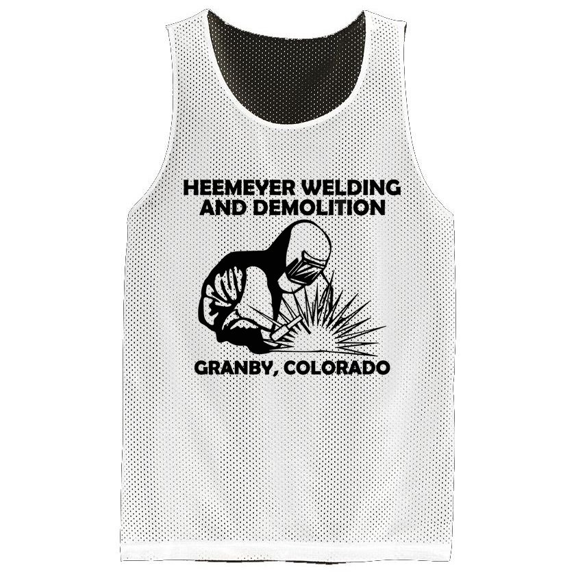 Heemeyer Welding And Demolition Grandby Colorado Mesh Reversible Basketball Jersey Tank