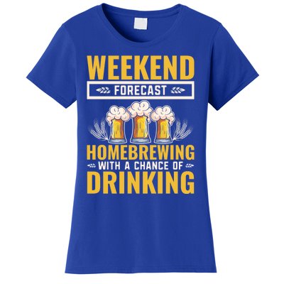 Homebrewing With A Chance Of Ing Beer Er Funny Gift Women's T-Shirt