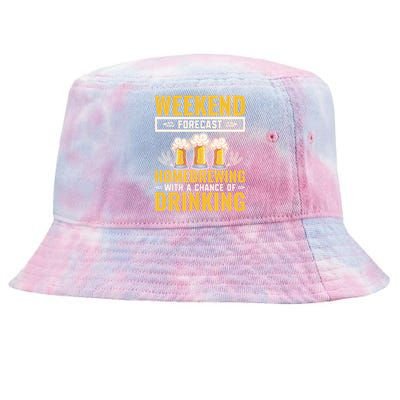 Homebrewing With A Chance Of Ing Beer Er Funny Gift Tie-Dyed Bucket Hat