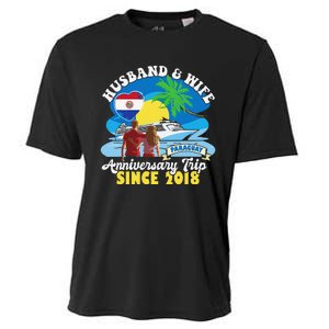 Husband & Wife Anniversary Trip Since 2018 Paraguay Cooling Performance Crew T-Shirt