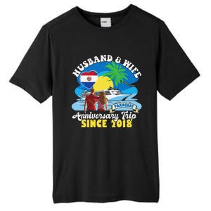 Husband & Wife Anniversary Trip Since 2018 Paraguay Tall Fusion ChromaSoft Performance T-Shirt