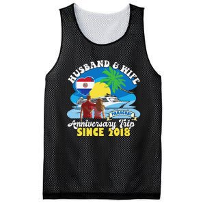 Husband & Wife Anniversary Trip Since 2018 Paraguay Mesh Reversible Basketball Jersey Tank