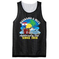 Husband & Wife Anniversary Trip Since 2018 Paraguay Mesh Reversible Basketball Jersey Tank