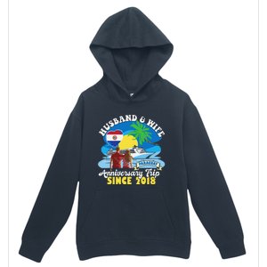 Husband & Wife Anniversary Trip Since 2018 Paraguay Urban Pullover Hoodie