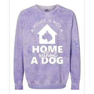 Home Without A Dog Colorblast Crewneck Sweatshirt