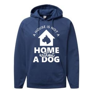 Home Without A Dog Performance Fleece Hoodie