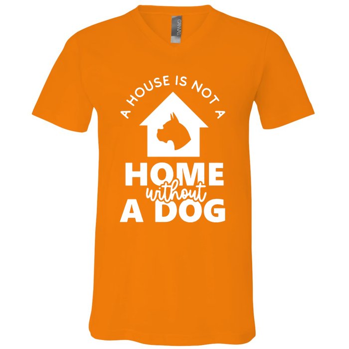 Home Without A Dog V-Neck T-Shirt