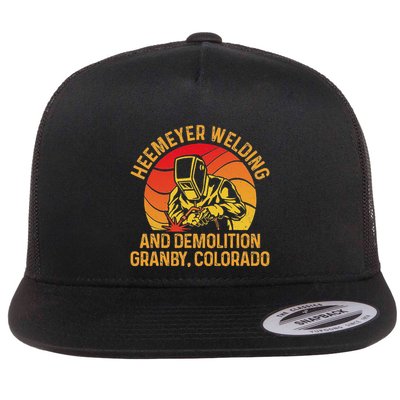 Heemeyer Welding And Demolition Grandby Colorado Welder Flat Bill Trucker Hat