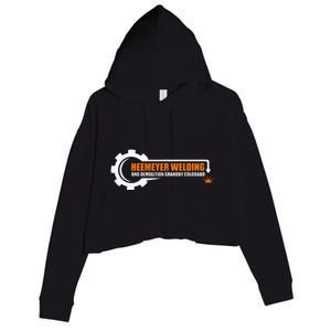 Heemeyer Welding And Demolition Grandby Colorado Fun Welder Crop Fleece Hoodie