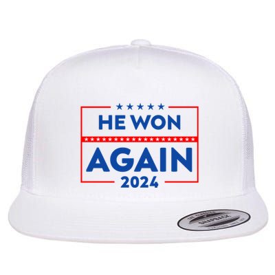 He Won Again Donald Trump Flatbill Hat