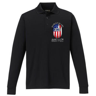 Heemeyer Welding And Demolition Grandby Colorado Welder Performance Long Sleeve Polo