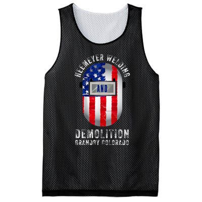 Heemeyer Welding And Demolition Grandby Colorado Welder Mesh Reversible Basketball Jersey Tank