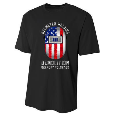 Heemeyer Welding And Demolition Grandby Colorado Welder Performance Sprint T-Shirt