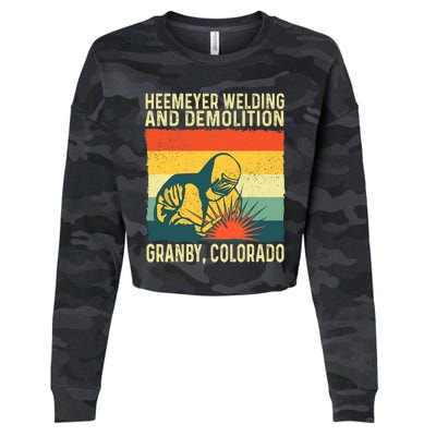 Heemeyer Welding And Demolition Grandby Colorado Cropped Pullover Crew