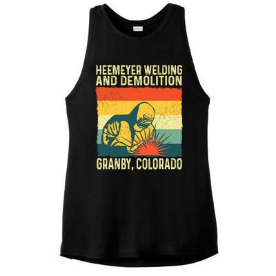 Heemeyer Welding And Demolition Grandby Colorado Ladies PosiCharge Tri-Blend Wicking Tank