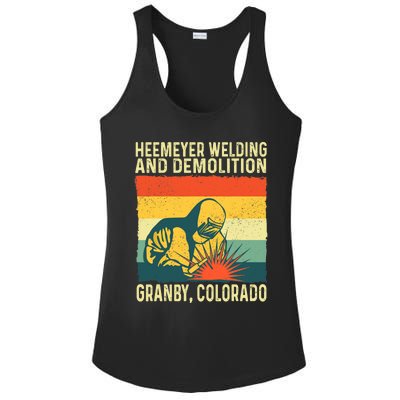 Heemeyer Welding And Demolition Grandby Colorado Ladies PosiCharge Competitor Racerback Tank