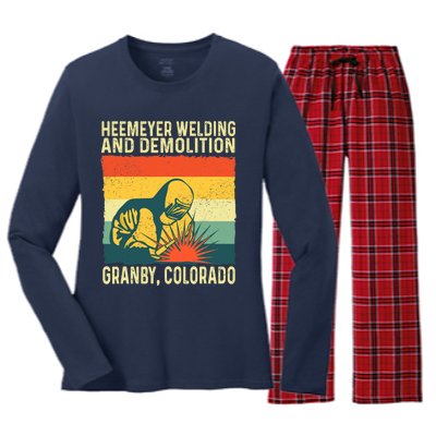 Heemeyer Welding And Demolition Grandby Colorado Women's Long Sleeve Flannel Pajama Set 