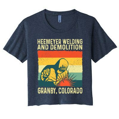 Heemeyer Welding And Demolition Grandby Colorado Women's Crop Top Tee