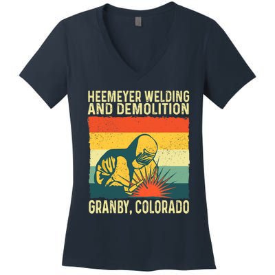 Heemeyer Welding And Demolition Grandby Colorado Women's V-Neck T-Shirt