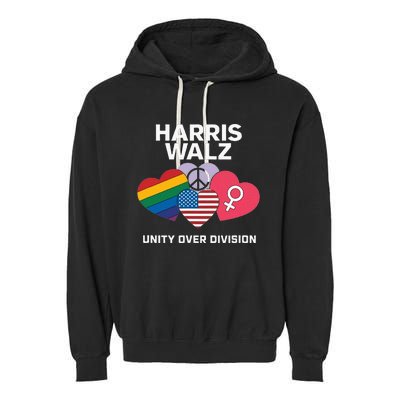 Harris Walz A Vote For Unity Garment-Dyed Fleece Hoodie