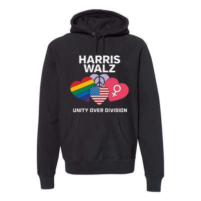 Harris Walz A Vote For Unity Premium Hoodie