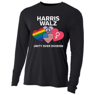 Harris Walz A Vote For Unity Cooling Performance Long Sleeve Crew