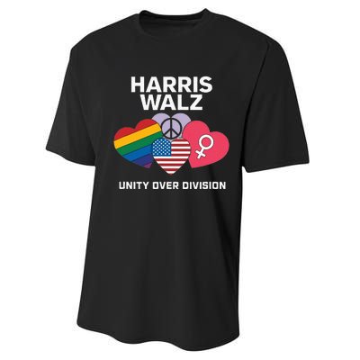 Harris Walz A Vote For Unity Performance Sprint T-Shirt