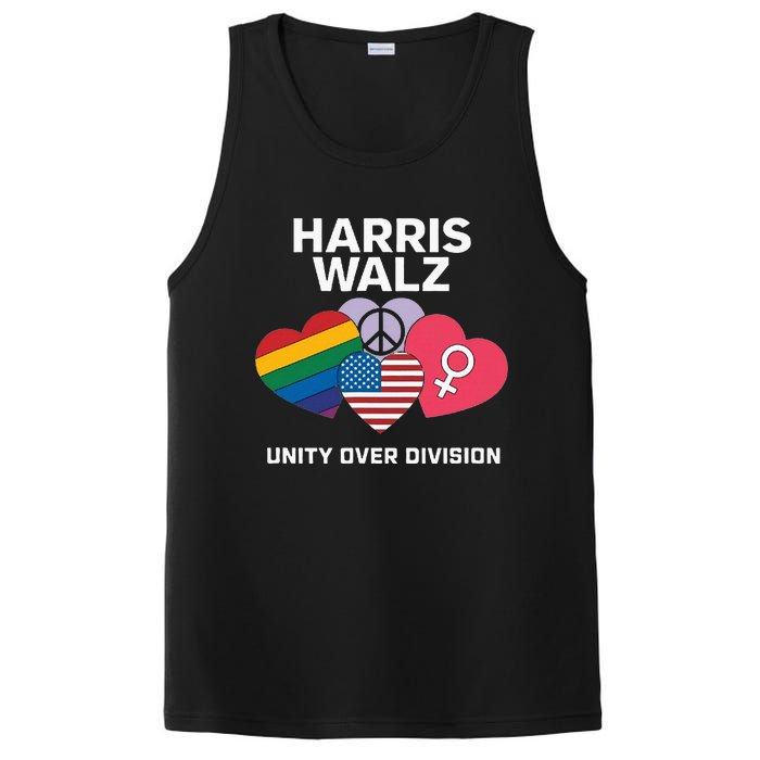 Harris Walz A Vote For Unity PosiCharge Competitor Tank