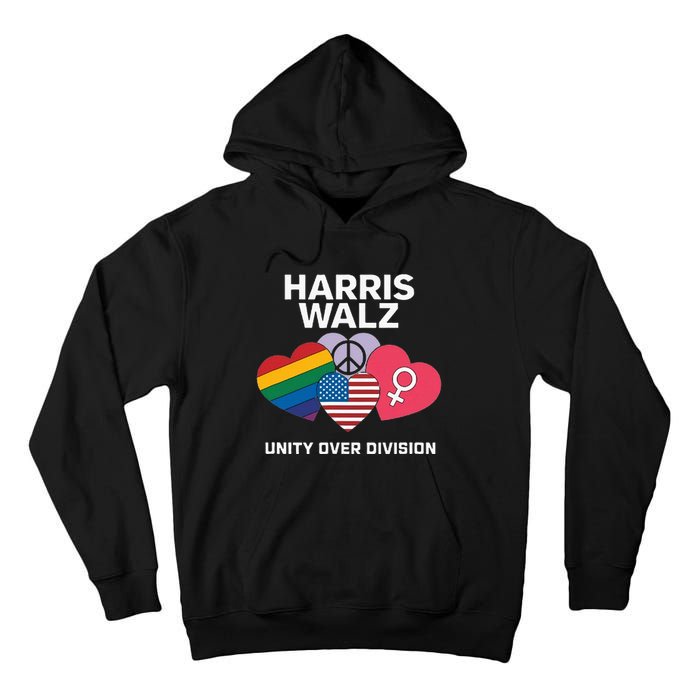 Harris Walz A Vote For Unity Tall Hoodie